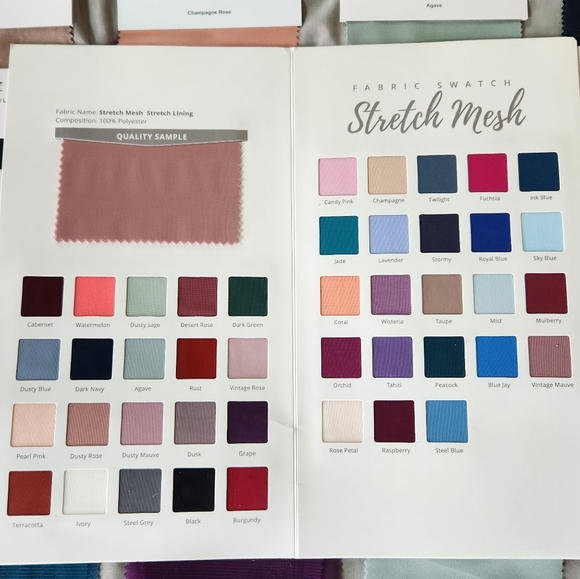 Azazie Fabric Sample Pack Various Colors - Picture 5 of 5